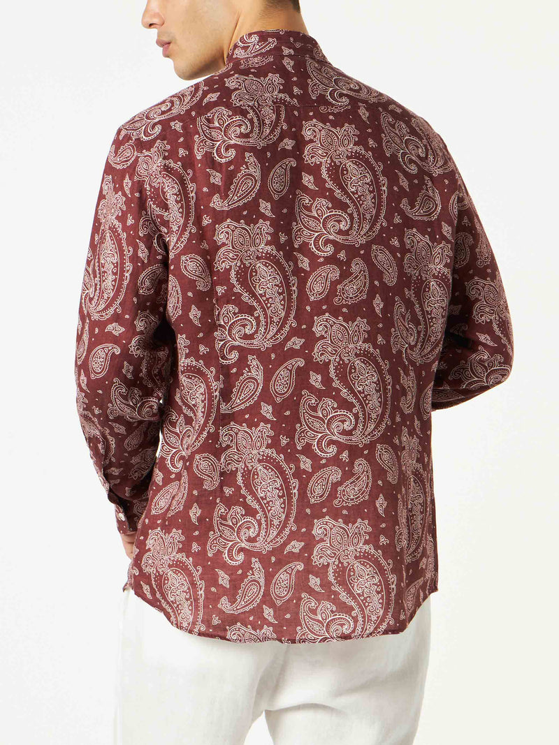 Herrenhemd mit Paisley-Print