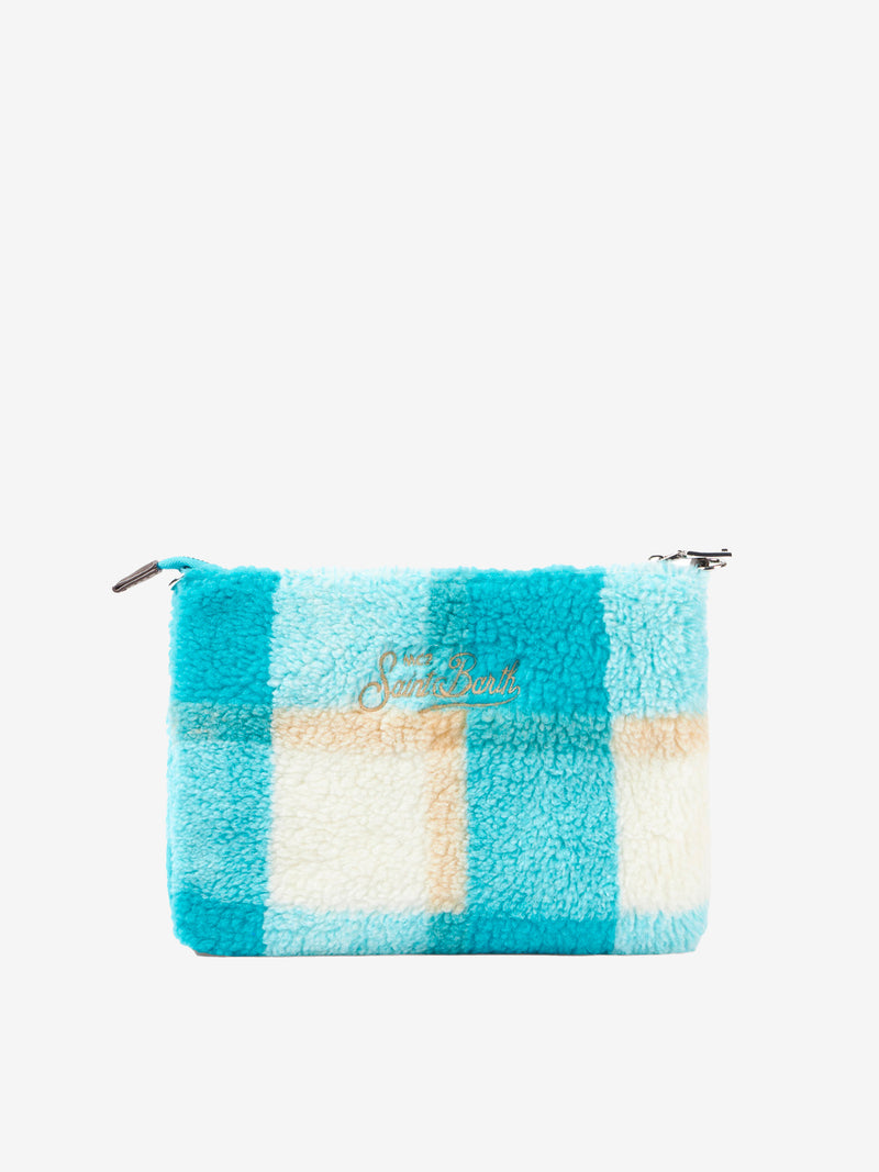 Parisienne Umhängetasche Clutch aus Wolle mit Karomuster