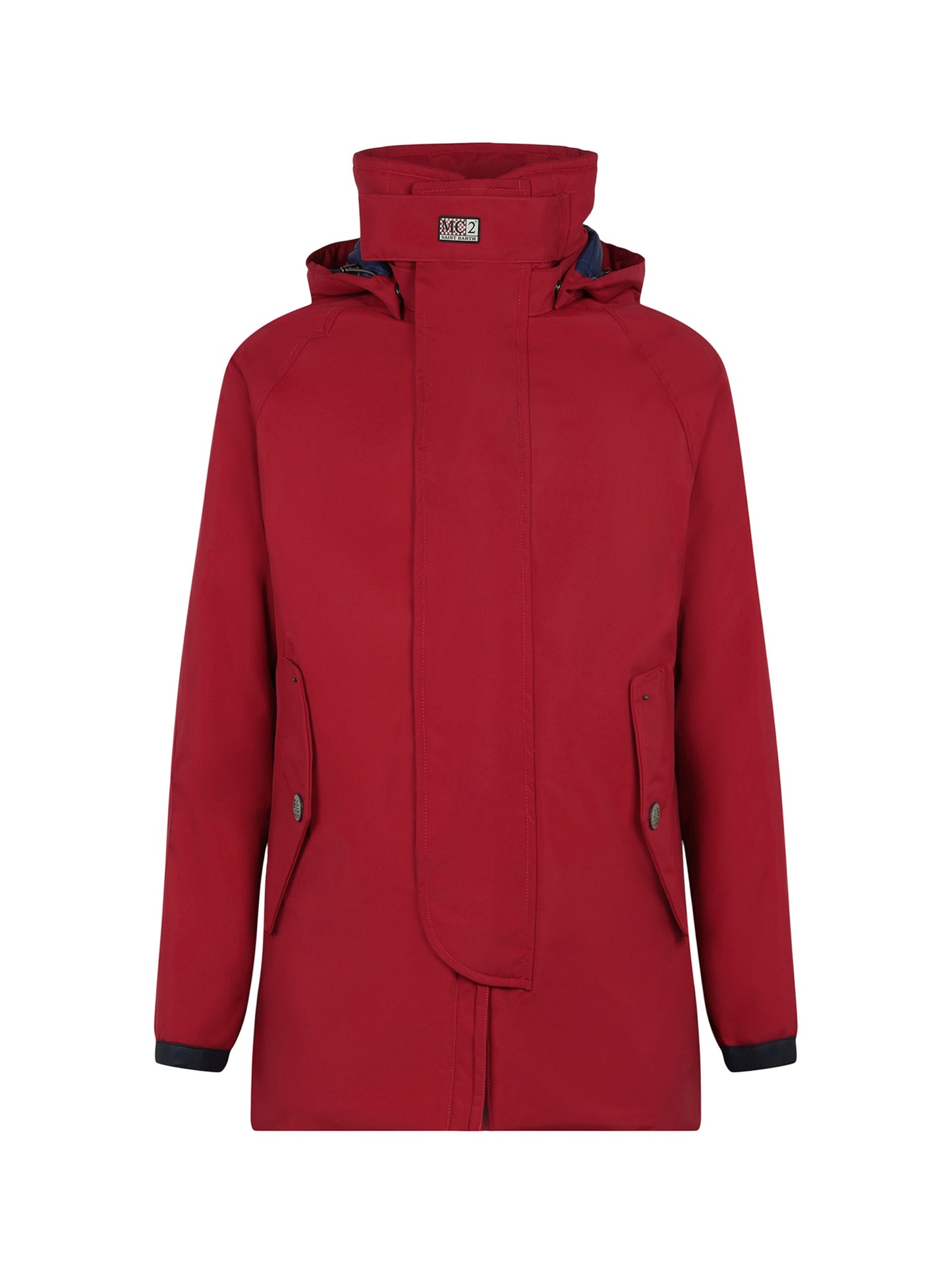 Man hooded red parka jacket Voyager - MC2 Saint Barth