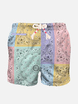 Herren-Bandana-Badeshorts