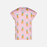 T-shirt da bambina con stampa ananas