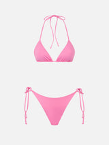 Bikini da donna a triangolo rosa