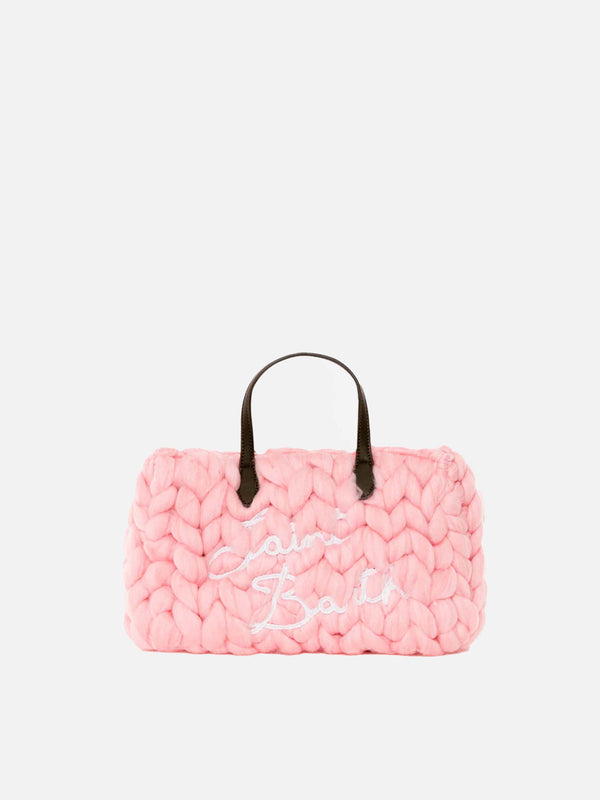 Pink jumbo tricot Vivian handbag