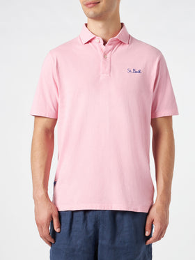 Polo in jersey rosa effetto sfumato - MC2 Saint Barth