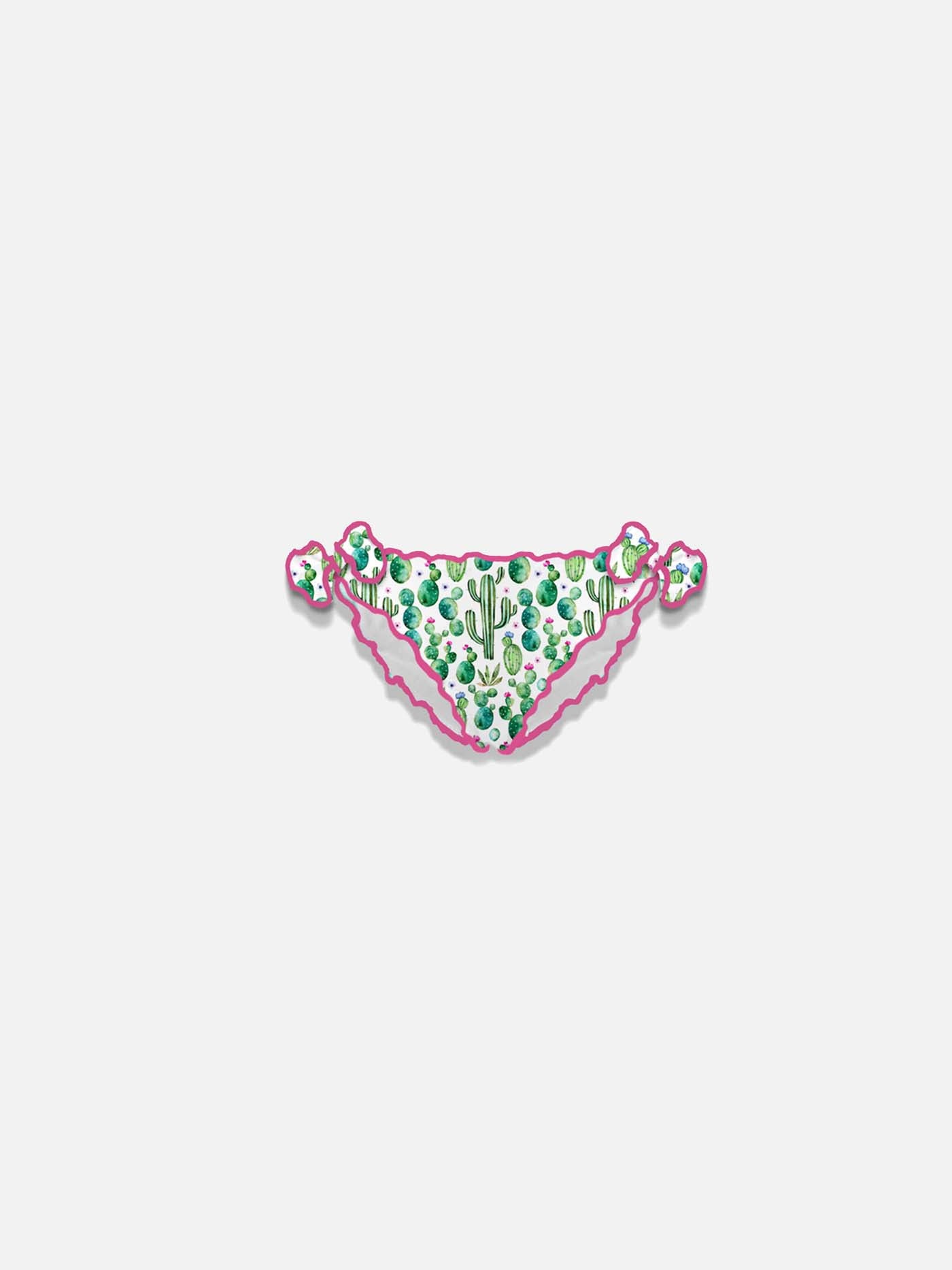 Girl swim briefs with cactus - MC2 Saint Barth