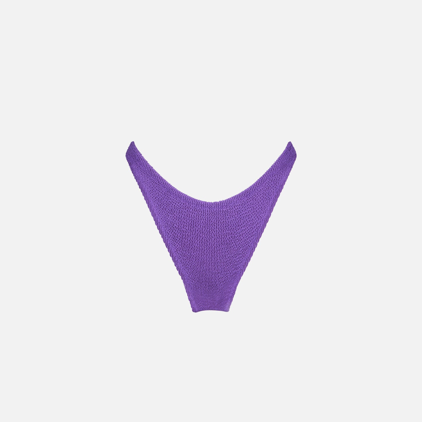 Damen-Cheeky-Swim-Slip aus violettem Crinkle-Material 