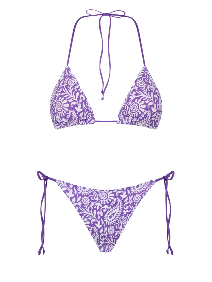Woman triangle bikini with paisley print - MC2 Saint Barth