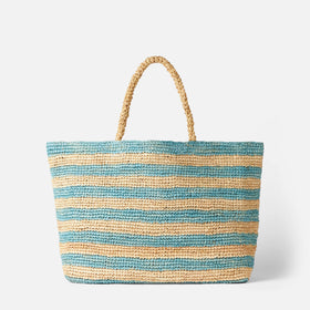 Raffia Ferdie bag with Saint Barth embroidery