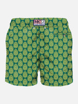 Light fabric man swim shorts Indian print