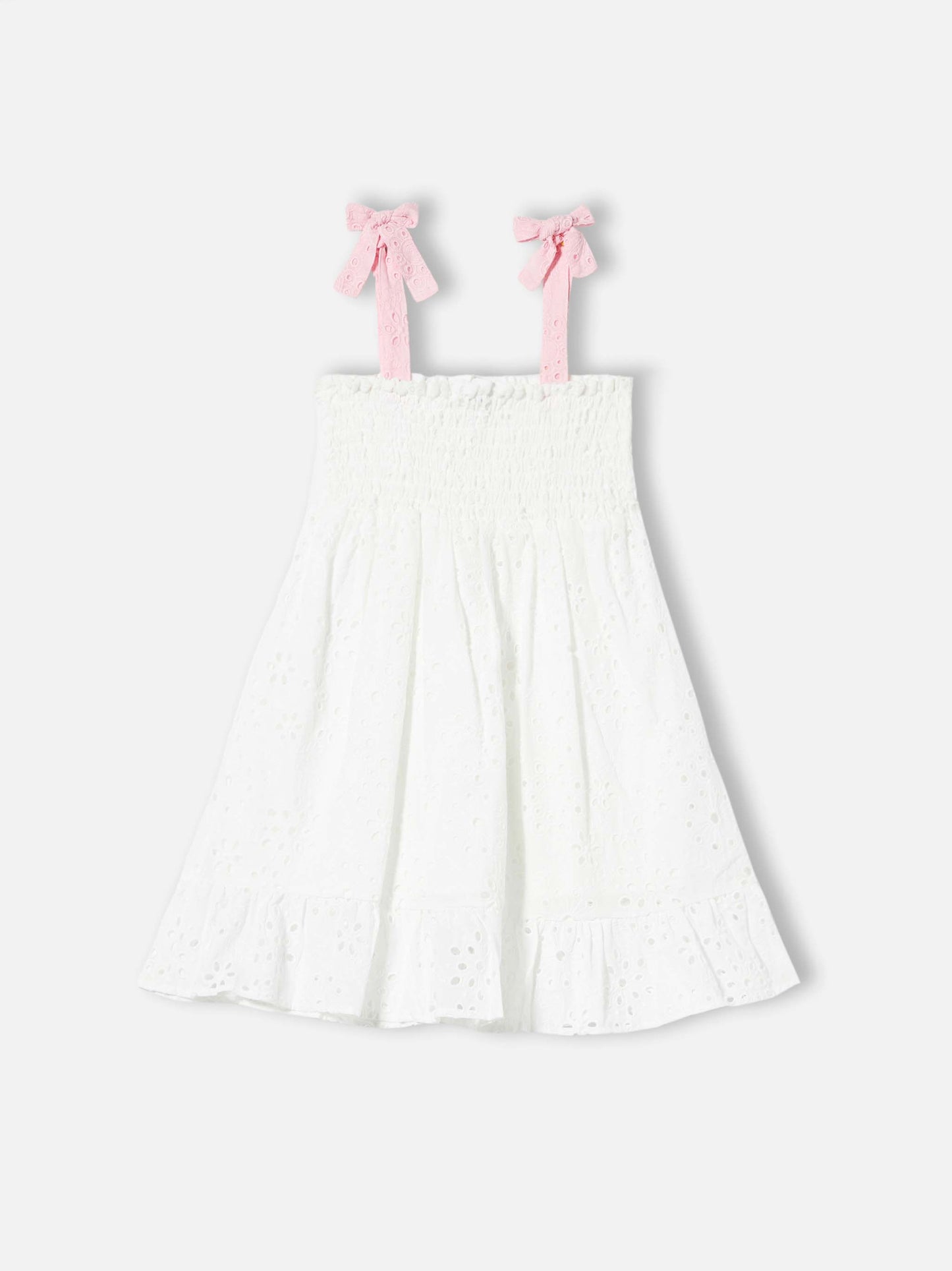 Weißes Mädchenkleid