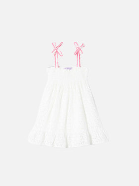 Girl white Sangallo dress