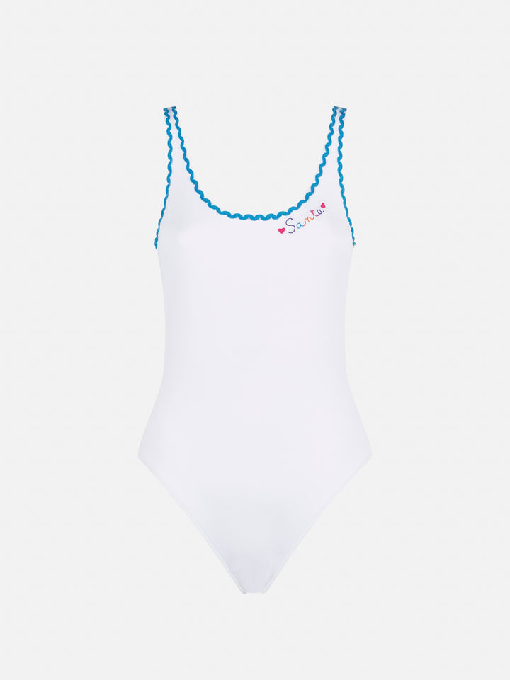 One piece swimsuit with Santa embroidery - MC2 Saint Barth