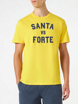 Bedrucktes Herren-T-Shirt „Santa vs Forte“.