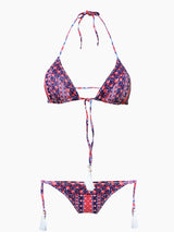 Triangel-Bikini mit Gipsy-Print