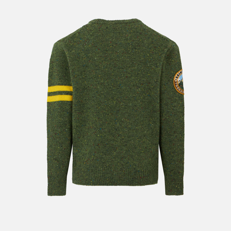 Boy crewneck donegal sweater with Snoopy jacquard print | SNOOPY - PEANUTS™ SPECIAL EDITION