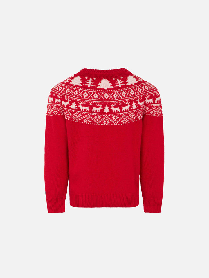 Saint Barth Norwegian print boy sweater