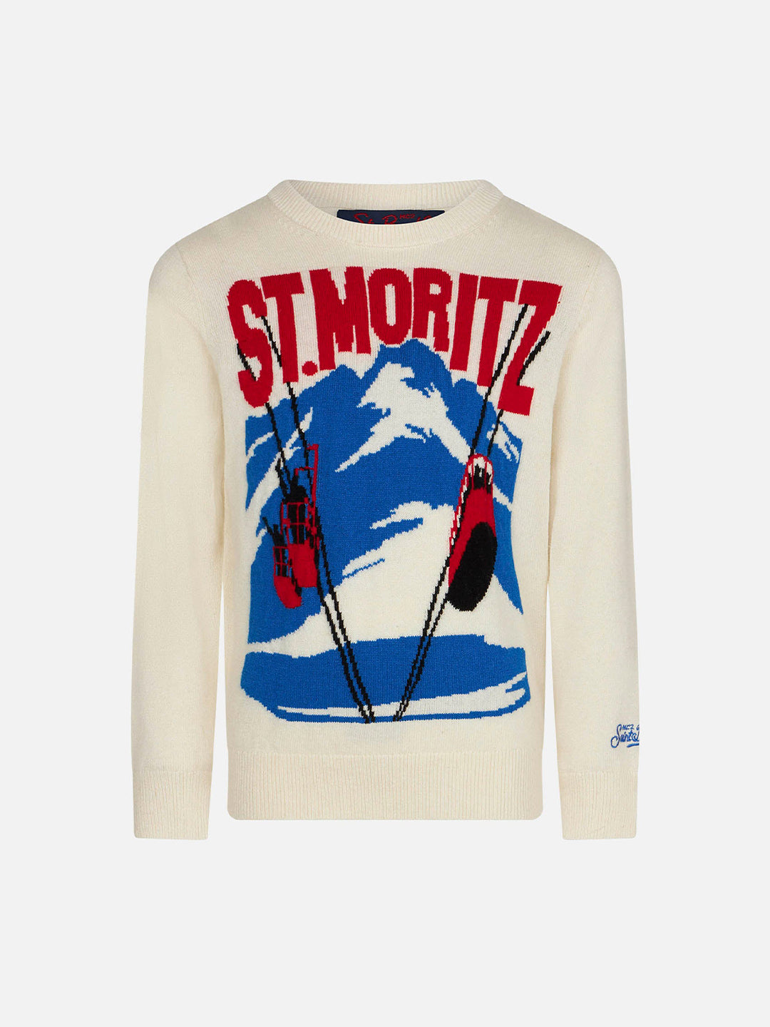 Boy sweater with St. Moritz jacquard