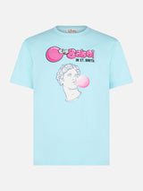 Herren-T-Shirt aus Baumwolle mit Aufdruck „Big Babol“-Statue | GROSSE BABOL® SONDEREDITION