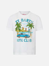 Boy cotton t-shirt with car print