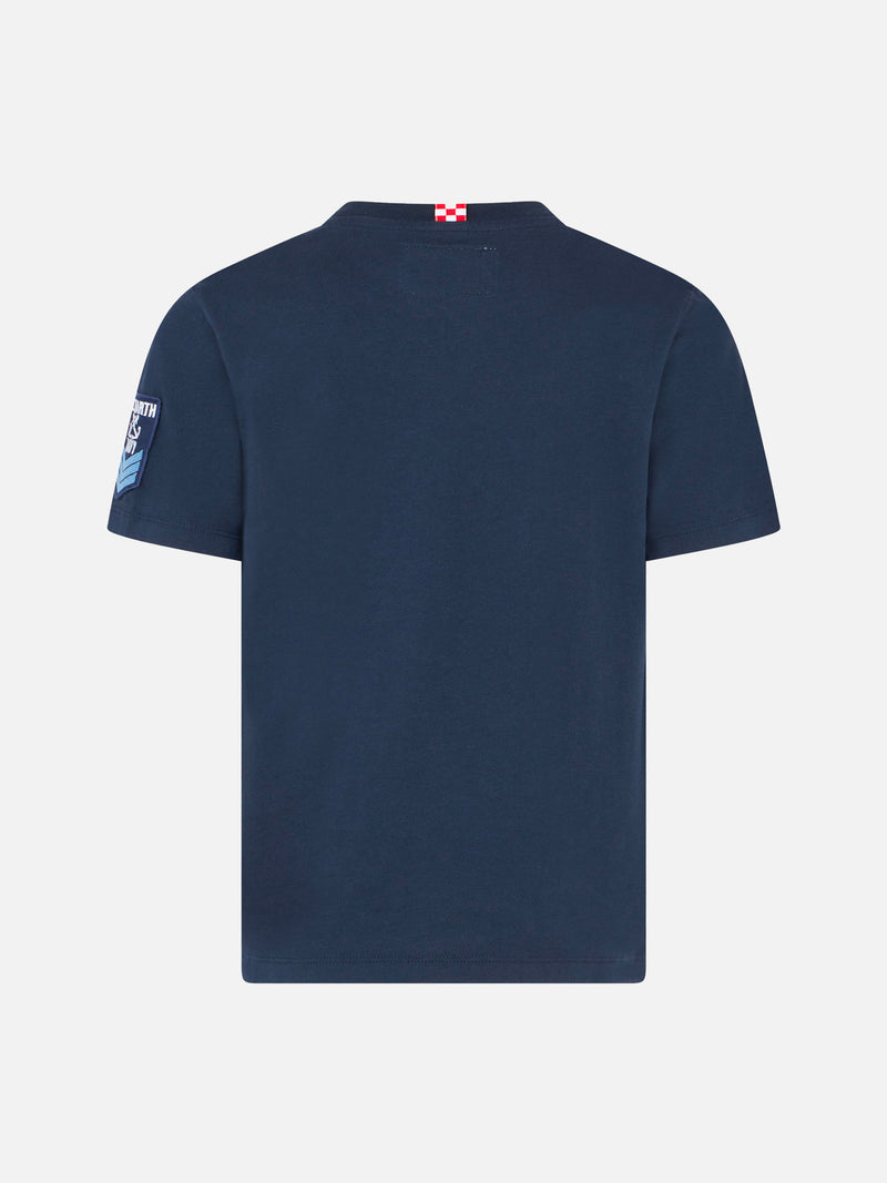 T-shirt blu da bambino St. Barth Navy