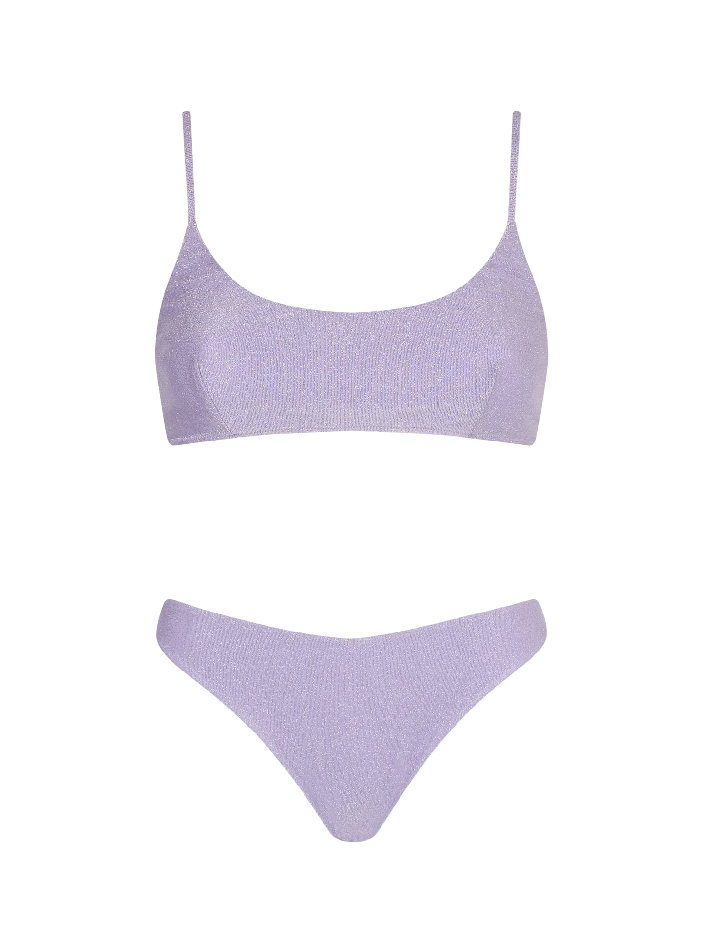 Lilac lurex bralette bikini - MC2 Saint Barth