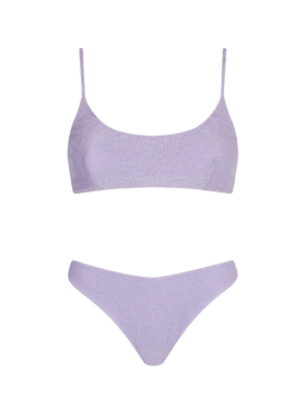 Lilac lurex bralette bikini - MC2 Saint Barth