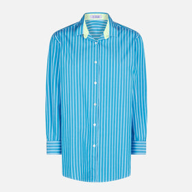 Striped cotton shirt with Born in St. Barth embroidery - MC2 Saint Barth