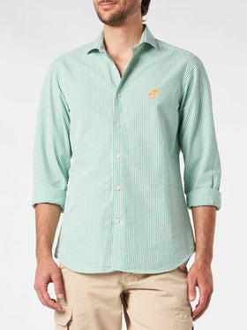 Camicia da uomo Pamplona a righe in seersucker
