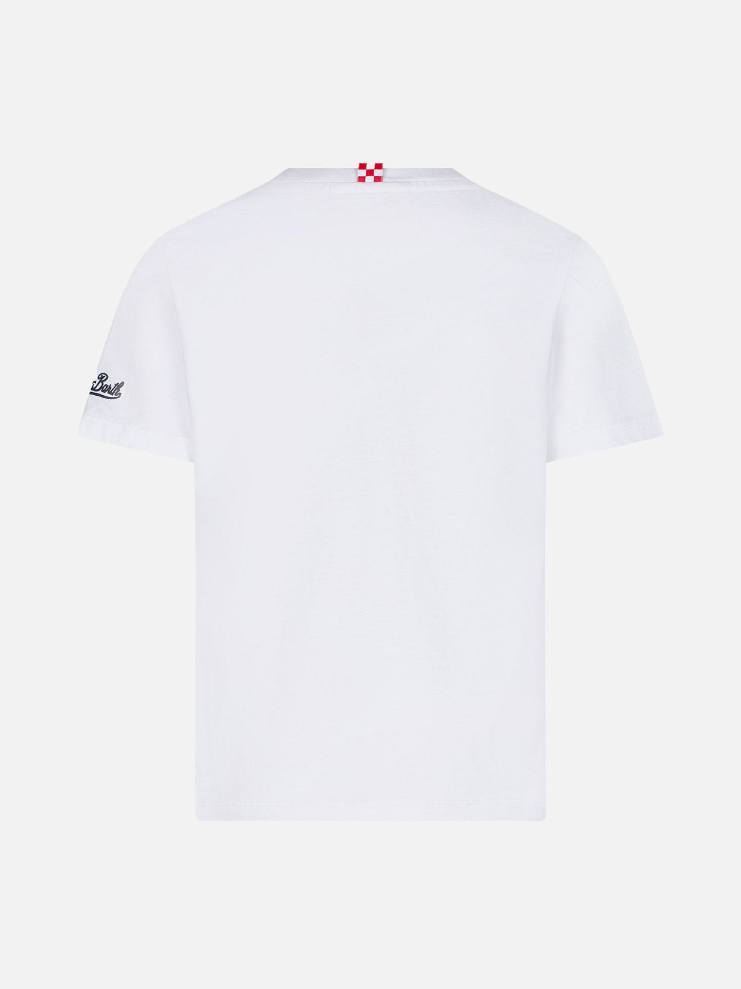 T-shirt da bambino in cotone con stampa Surfer in St. Barth