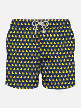 Light fabric man swim shorts ducky print