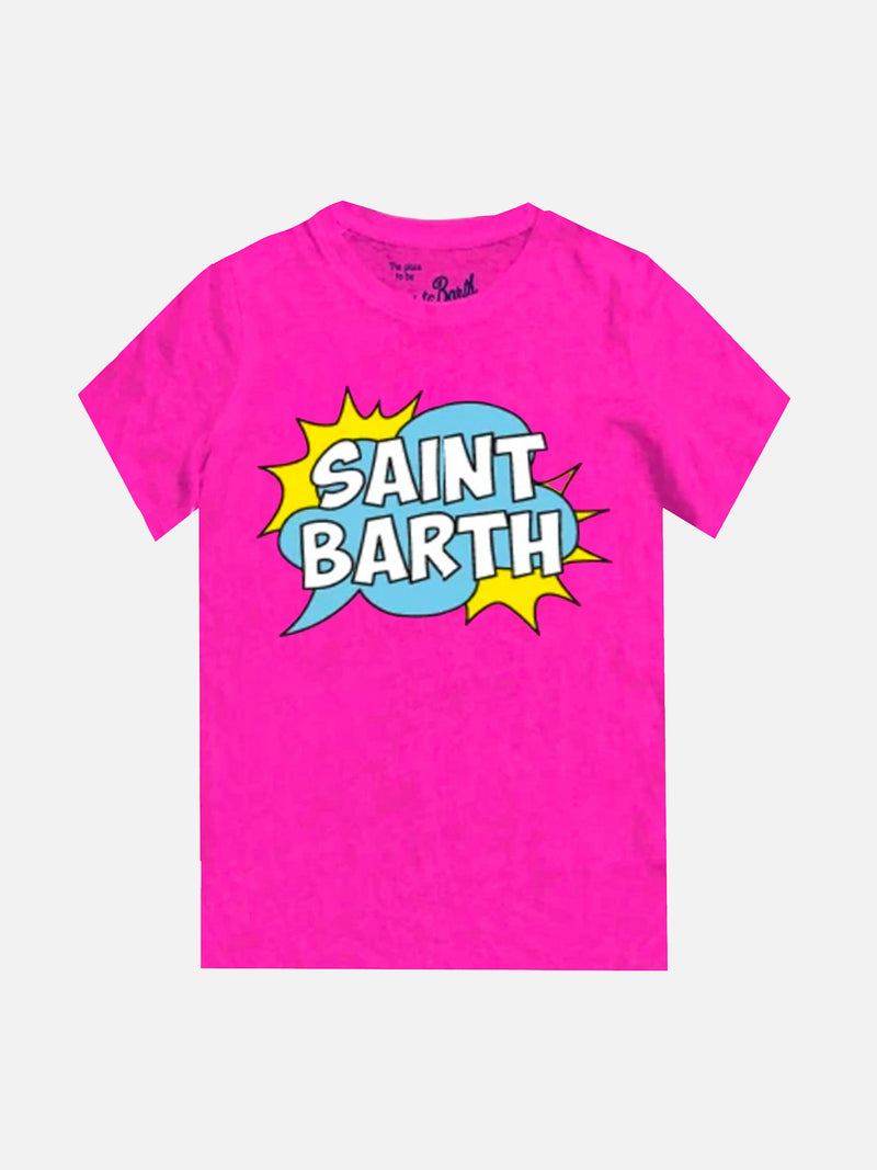 T-shirt fluo da bambina Saint Barth