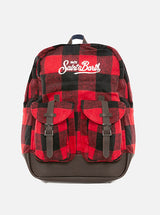 Tartan print backpack