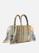 Colette blanket handbag with tartan print