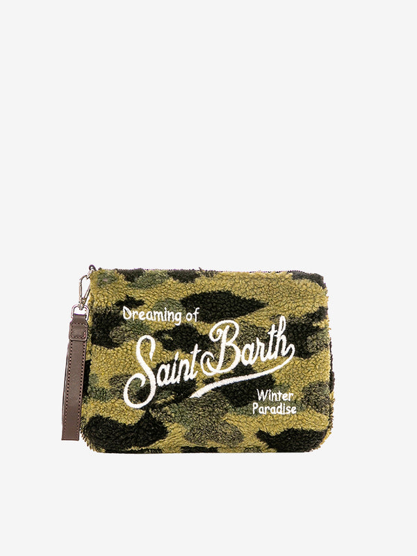 Parisienne Camouflage Sherpa Umhängetasche Clutch