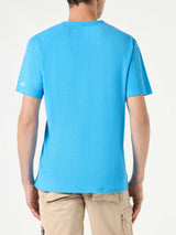 Man terry bluette t-shirt with pocket