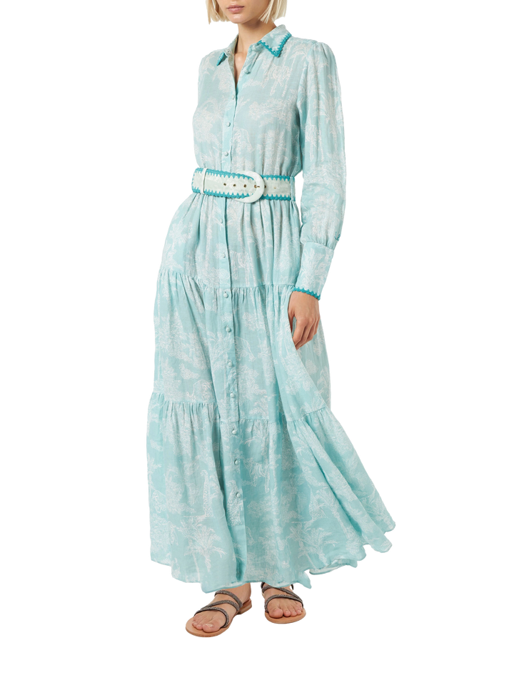 Woman linen long dress