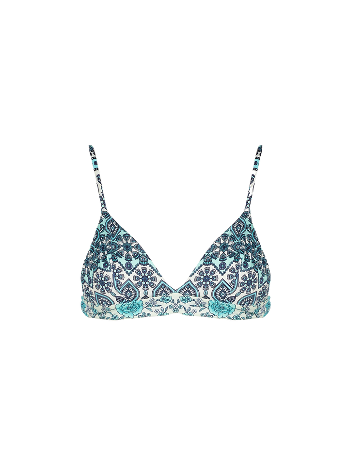 Top a triangolo donna con stampa