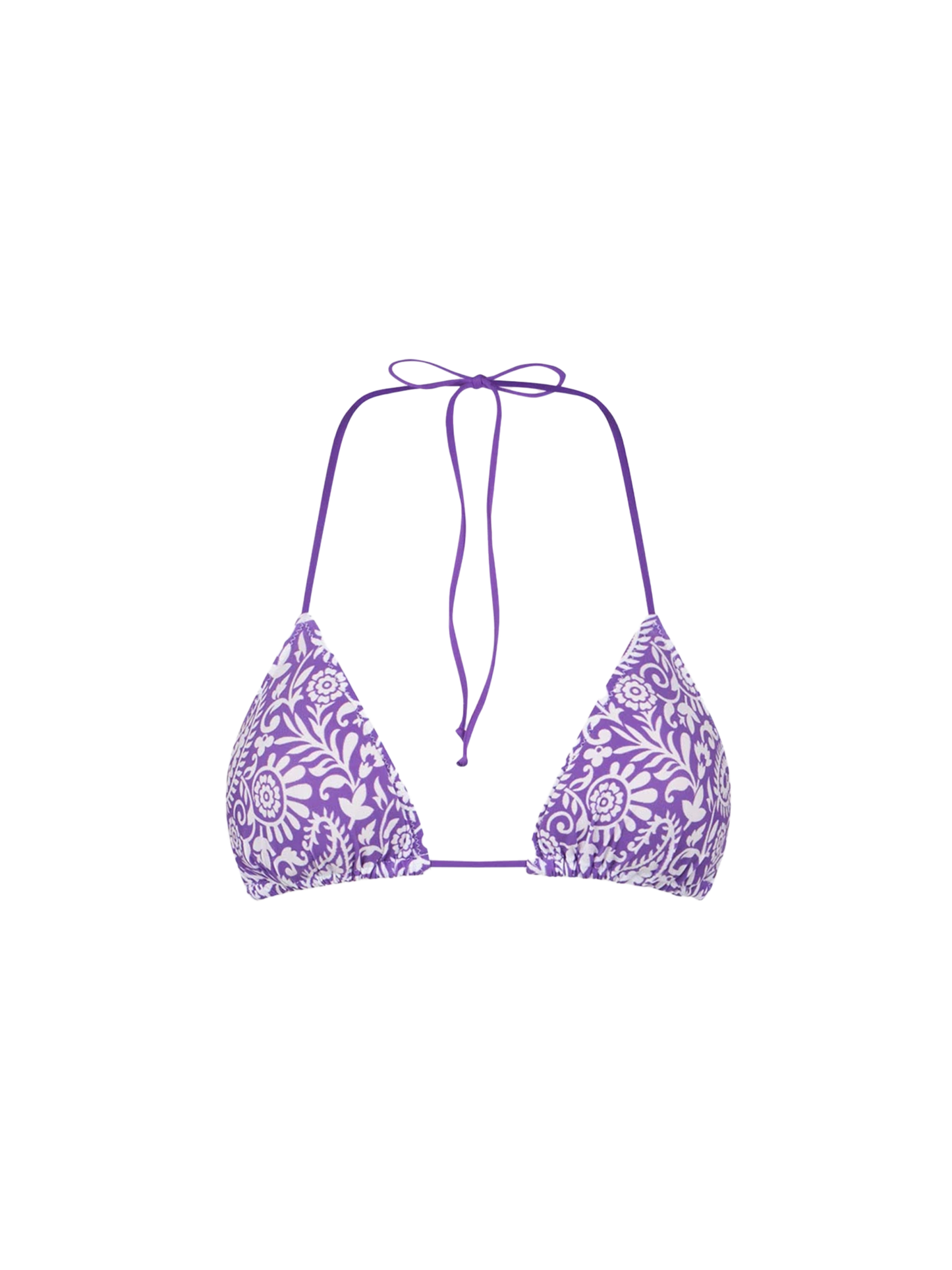 Woman triangle top with paisley print