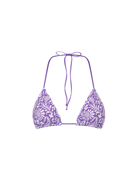 Woman triangle top with paisley print