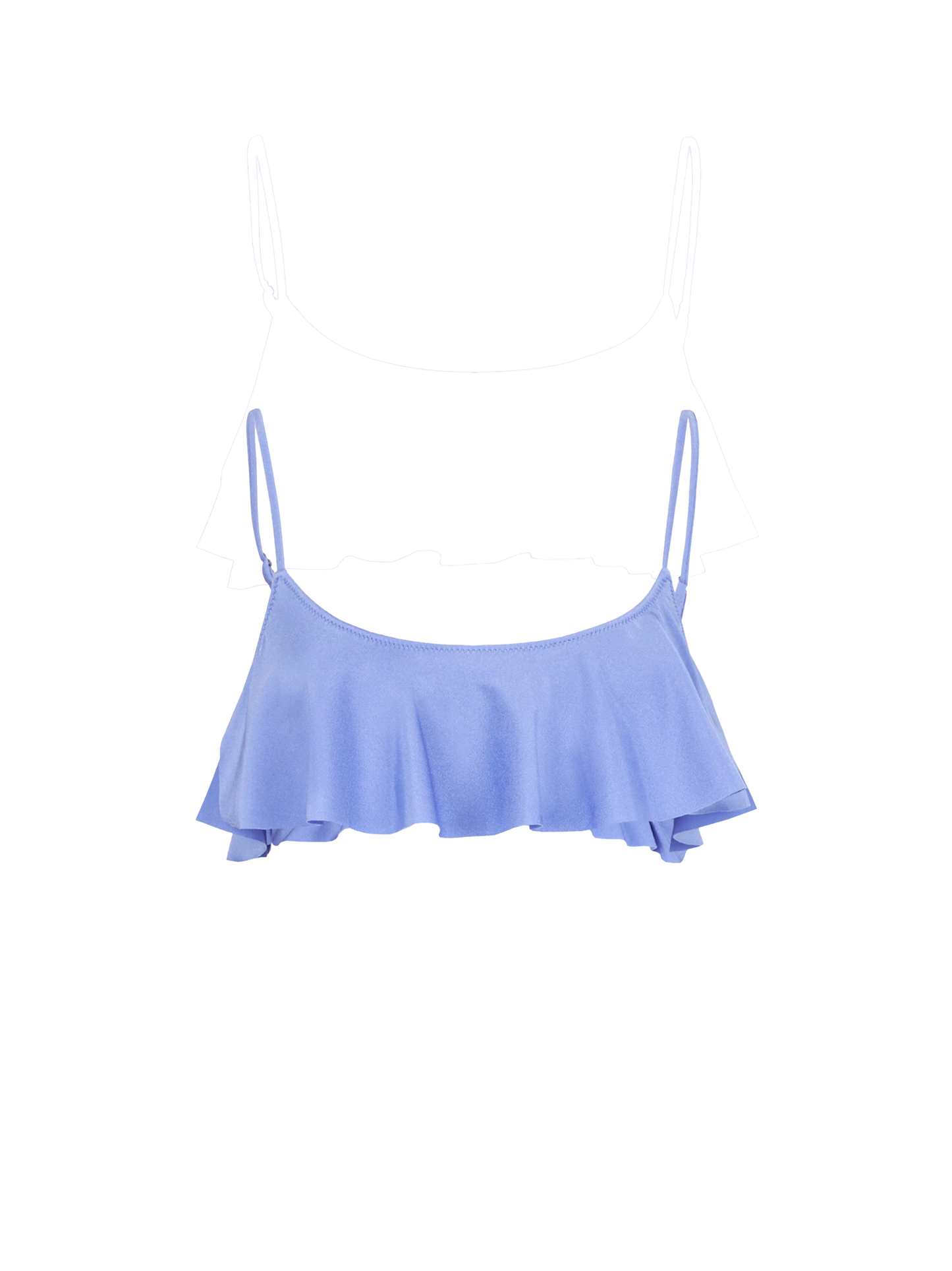 Woman lilac bralette with volant - MC2 Saint Barth