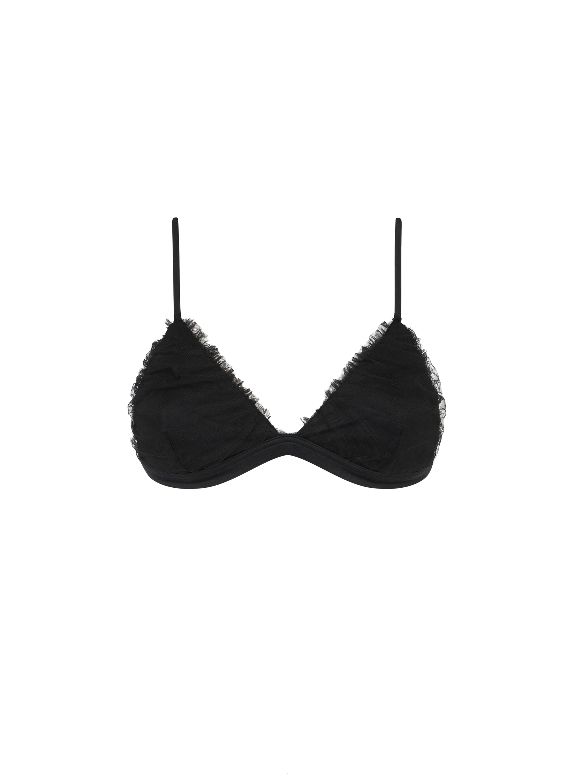 Black tulle triangle top Brooke - MC2 Saint Barth