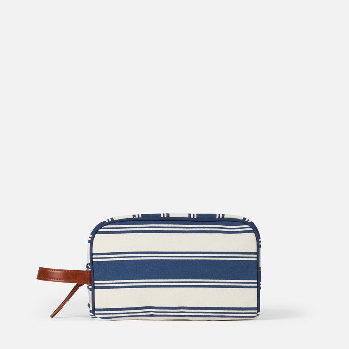Striped cotton canvas case