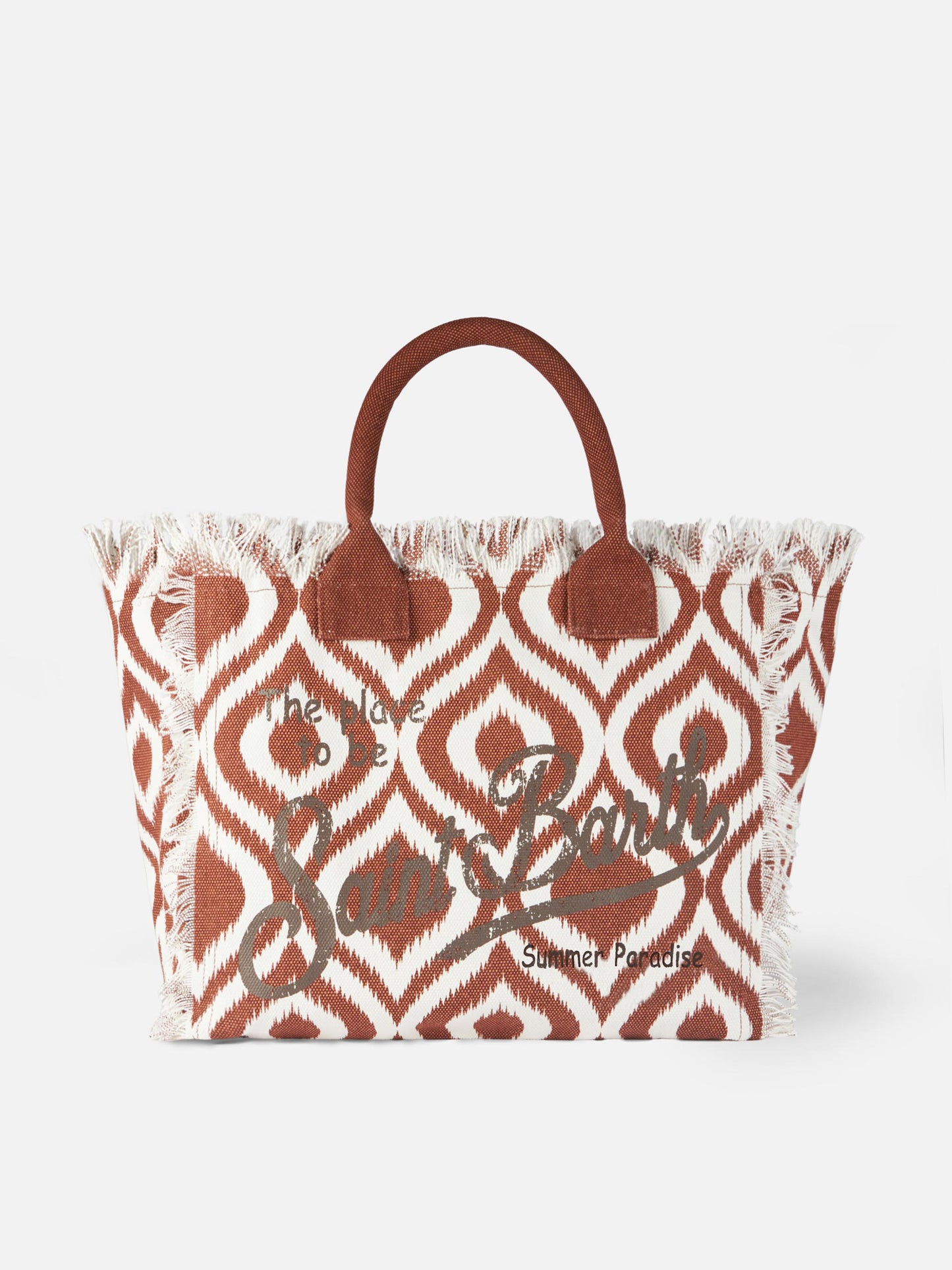 Umhängetasche „Vanity“ aus Segeltuch mit Ikat-Print