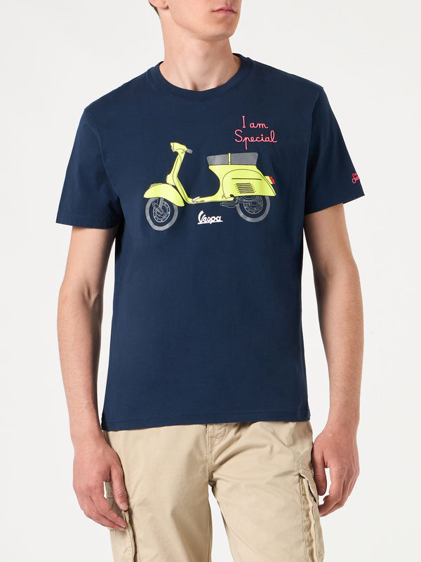 Man cotton t-shirt with Vespa print and embroidery | VESPA SPECIAL EDITION