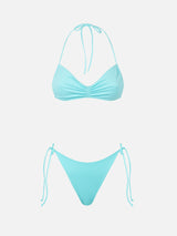 Bikini da donna a fascia verde acqua