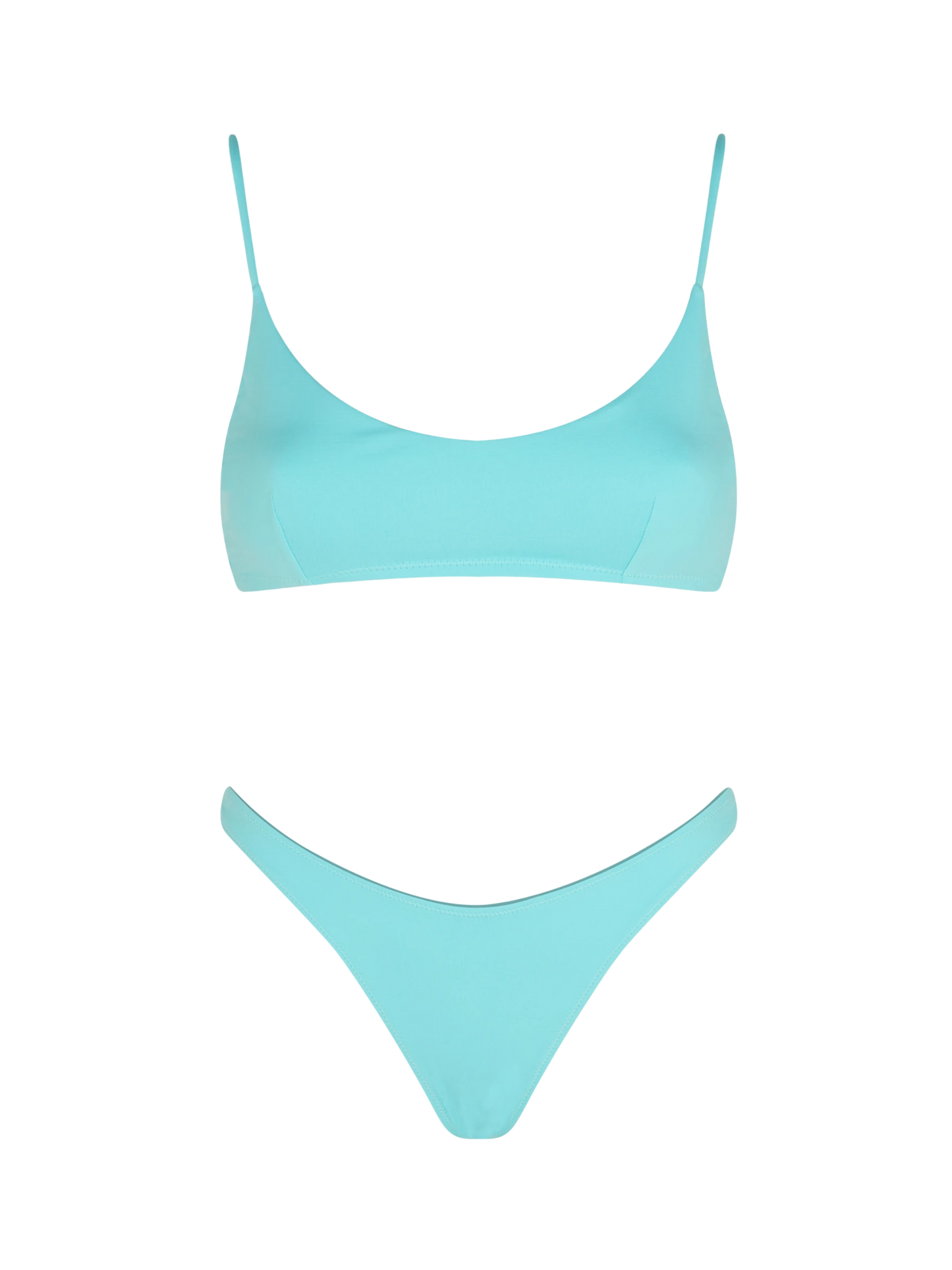 Bikini da donna a bralette verde acqua