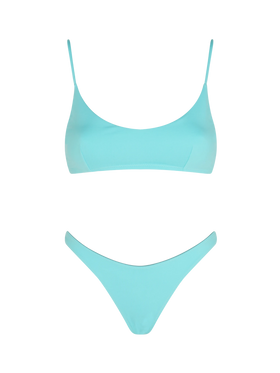 Bikini da donna a bralette verde acqua