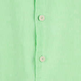 Water fluo green kid linen shirt Agnes - MC2 Saint Barth