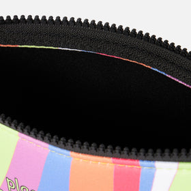 Aline Scuba-Pochette mit mehrfarbigem Wellendruck