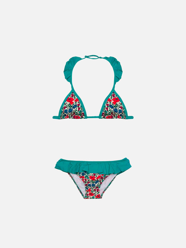 Girl triangle bikini  | Made with Liberty fabric